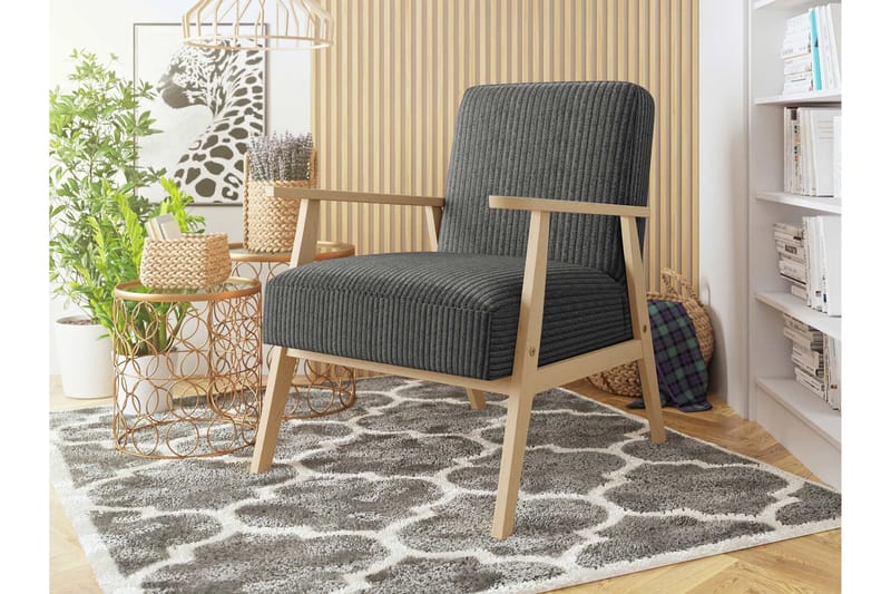 Retro Lenestol - Grå - Møbler - Stoler & lenestoler - Lenestoler