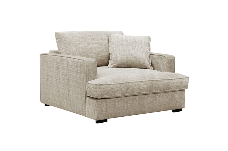 Rossita lyx Ekstra dyp Lenestol - Beige Chenille - Møbler - Stoler & lenestoler - Lenestoler