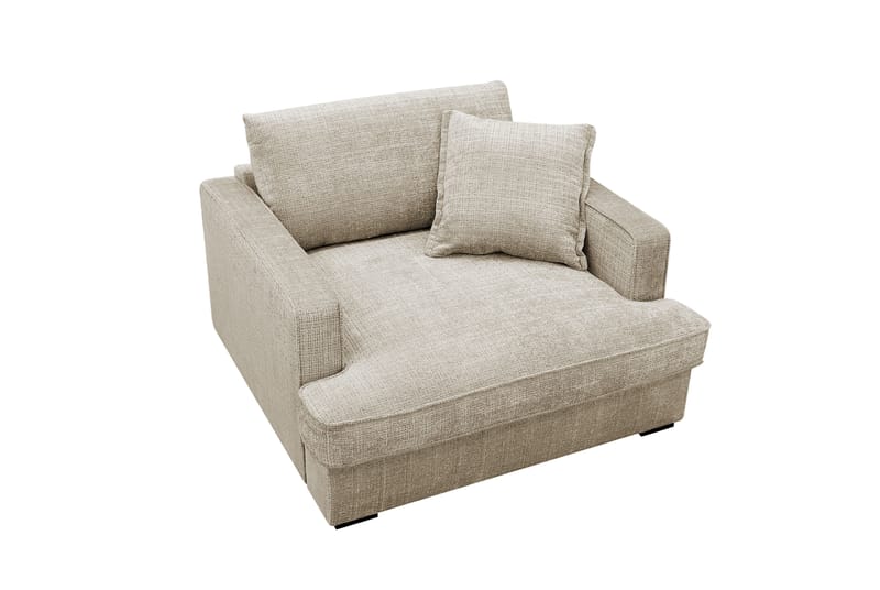 Rossita lyx Ekstra dyp Lenestol - Beige Chenille - Møbler - Stoler & lenestoler - Lenestoler
