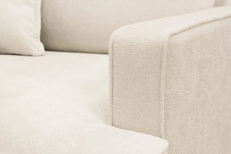 Rossita lyx Ekstra dyp Lenestol - Beige Chenille - Møbler - Stoler & lenestoler - Lenestoler