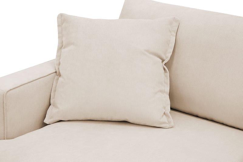 Rossita lyx Ekstra dyp Lenestol - Beige Kordfløyel - Møbler - Stoler & lenestoler - Lenestoler