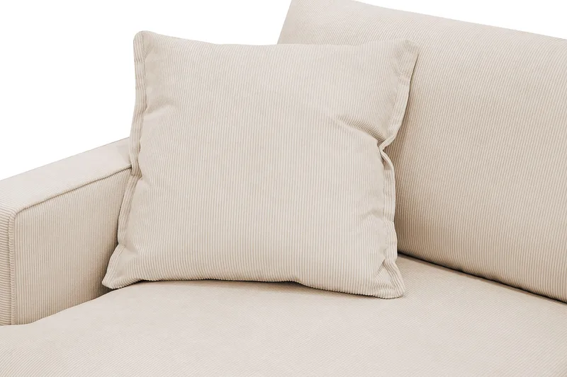 Rossita lyx Ekstra dyp Lenestol - Beige Kordfløyel - Møbler - Stoler & lenestoler - Lenestoler