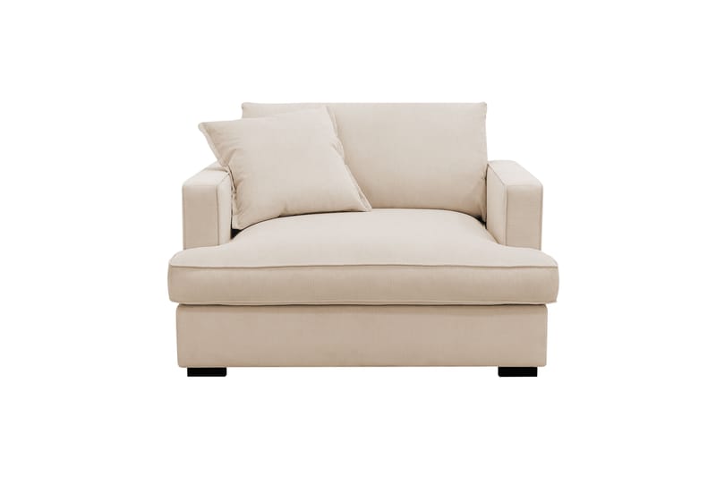 Rossita lyx Ekstra dyp Lenestol - Beige Kordfløyel - Møbler - Stoler & lenestoler - Lenestoler