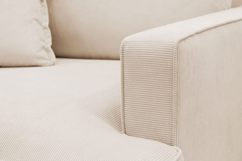 Rossita lyx Ekstra dyp Lenestol - Beige Kordfløyel - Møbler - Stoler & lenestoler - Lenestoler