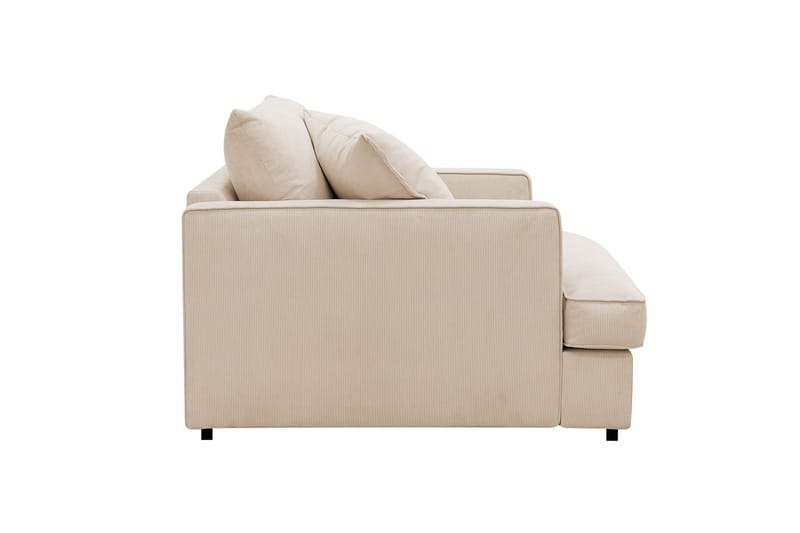 Rossita lyx Ekstra dyp Lenestol - Beige Kordfløyel - Møbler - Stoler & lenestoler - Lenestoler