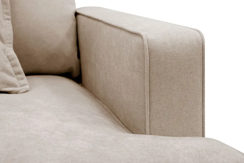 Rossita lyx Ekstra dyp Lenestol - Beige Stoff - Møbler - Stoler & lenestoler - Lenestoler