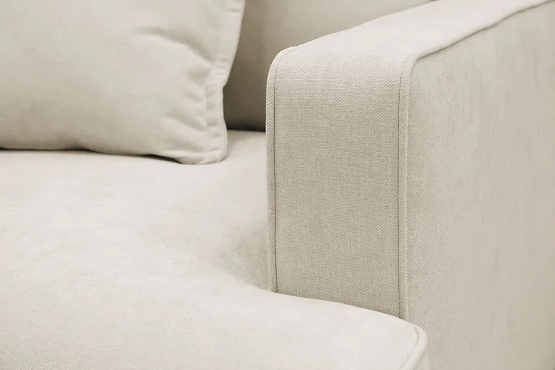 Rossita lyx Ekstra dyp Lenestol - Beige Stoff - Møbler - Stoler & lenestoler - Lenestoler