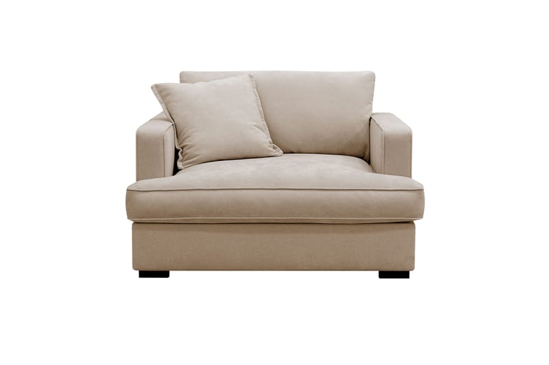 Rossita lyx Ekstra dyp Lenestol - Beige Stoff - Møbler - Stoler & lenestoler - Lenestoler