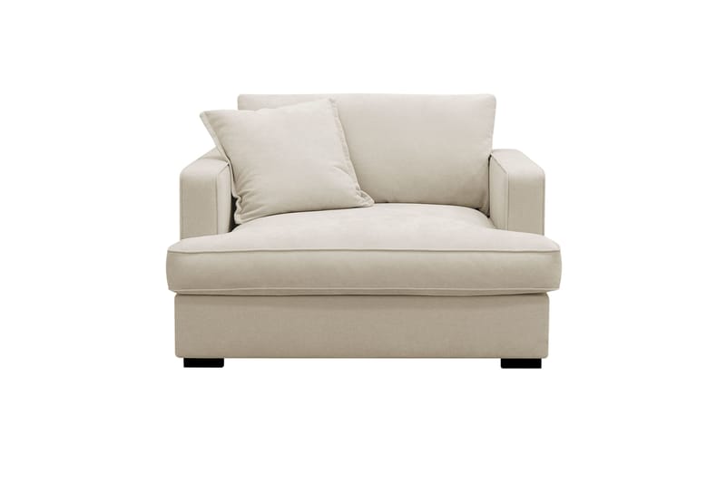 Rossita lyx Ekstra dyp Lenestol - Beige Stoff - Møbler - Stoler & lenestoler - Lenestoler