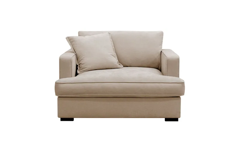 Rossita lyx Ekstra dyp Lenestol, Beige Stoff