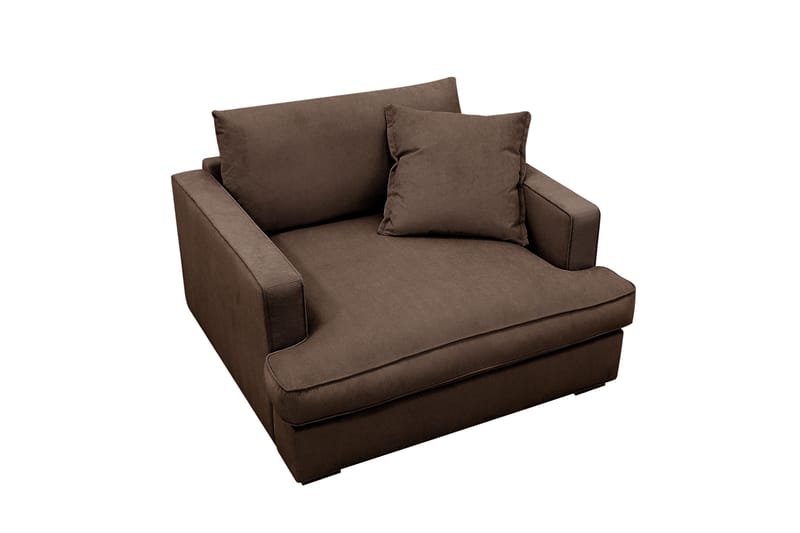 Rossita lyx Ekstra dyp Lenestol - Brun Kordfløyel - Møbler - Stoler & lenestoler - Lenestoler