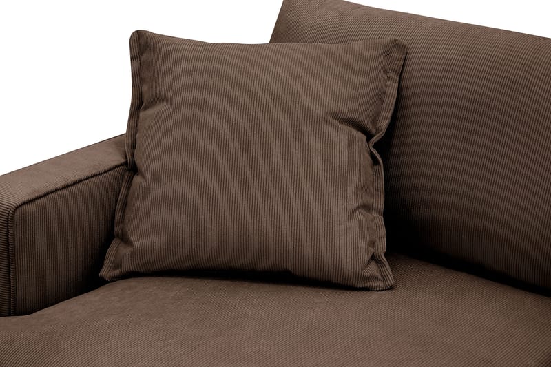 Rossita lyx Ekstra dyp Lenestol - Brun Kordfløyel - Møbler - Stoler & lenestoler - Lenestoler