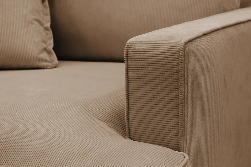 Rossita lyx Ekstra dyp Lenestol - Brun Kordfløyel - Møbler - Stoler & lenestoler - Lenestoler