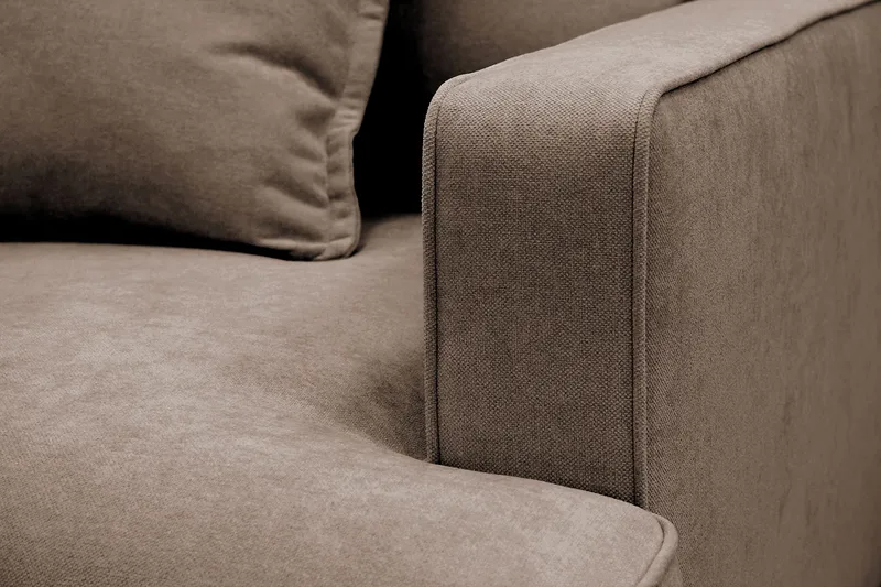 Rossita lyx Ekstra dyp Lenestol - Brun Stoff - Møbler - Stoler & lenestoler - Lenestoler