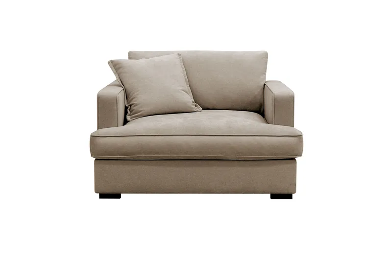 Rossita lyx Ekstra dyp Lenestol - Brun Stoff - Møbler - Stoler & lenestoler - Lenestoler