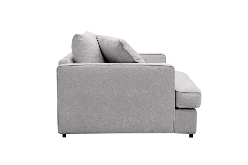 Rossita lyx Ekstra dyp Lenestol - Grå Chenille - Møbler - Stoler & lenestoler - Lenestoler