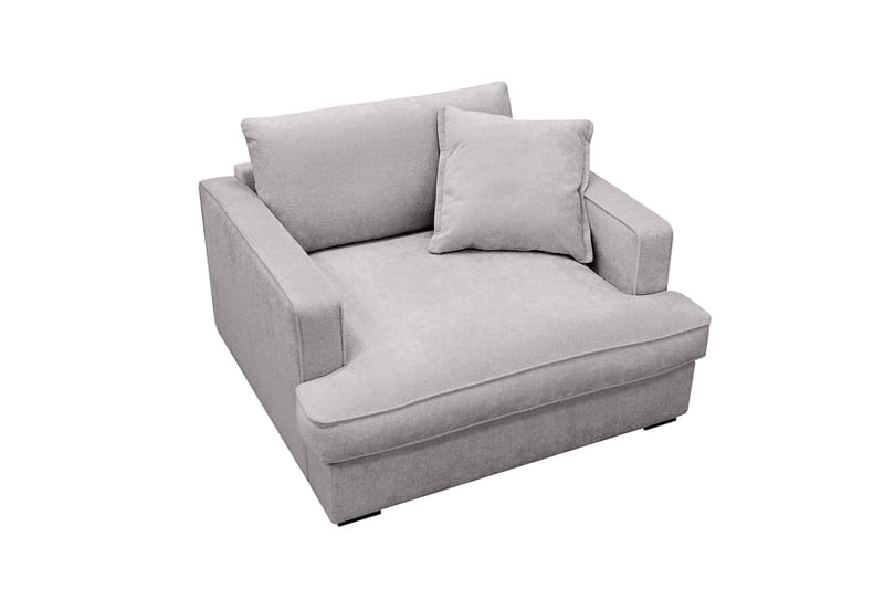 Rossita lyx Ekstra dyp Lenestol - Grå Chenille - Møbler - Stoler & lenestoler - Lenestoler