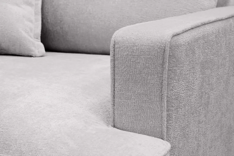 Rossita lyx Ekstra dyp Lenestol - Grå Chenille - Møbler - Stoler & lenestoler - Lenestoler