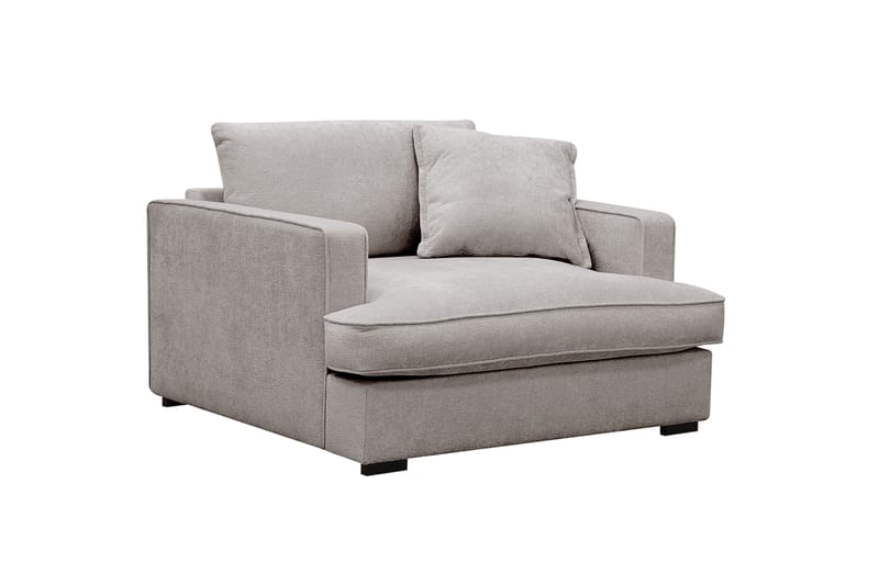 Rossita lyx Ekstra dyp Lenestol - Grå/Brun Chenille - Møbler - Stoler & lenestoler - Lenestoler