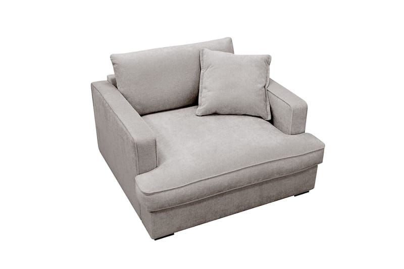 Rossita lyx Ekstra dyp Lenestol - Grå/Brun Chenille - Møbler - Stoler & lenestoler - Lenestoler