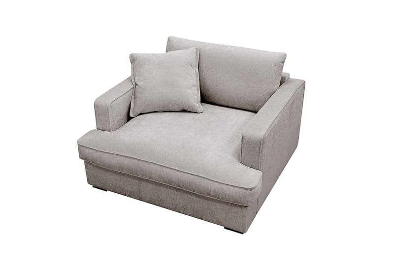 Rossita lyx Ekstra dyp Lenestol - Grå/Brun Chenille - Møbler - Stoler & lenestoler - Lenestoler