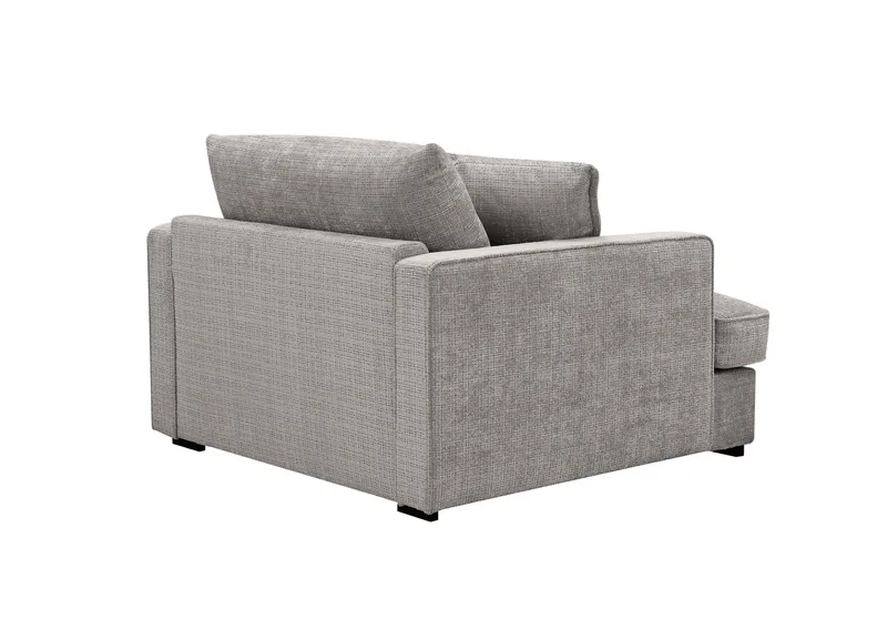 Rossita lyx Ekstra dyp Lenestol - Lysegrå Chenille - Møbler - Stoler & lenestoler - Lenestoler