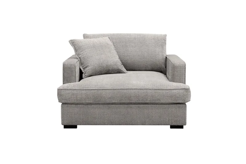 Rossita lyx Ekstra dyp Lenestol, Lysegrå Chenille