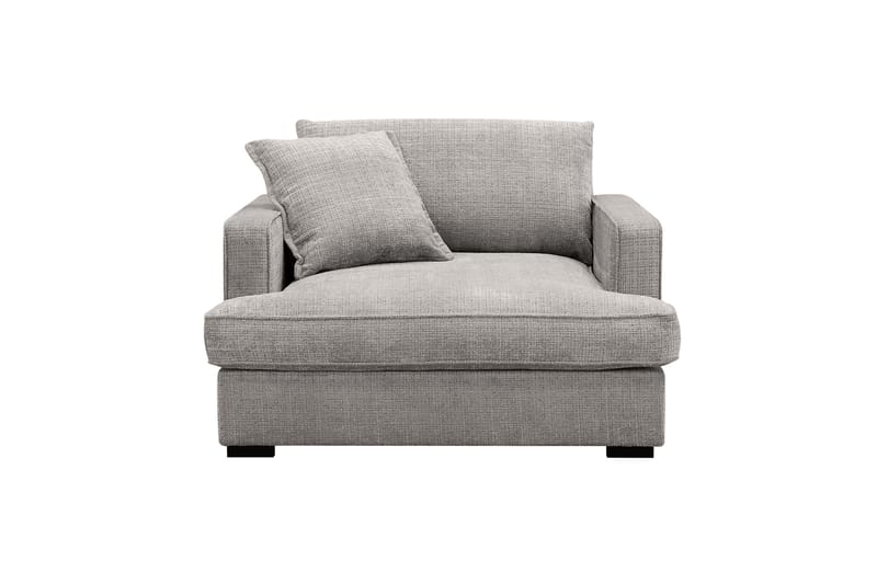 Rossita lyx Ekstra dyp Lenestol - Lysegrå Chenille - Møbler - Stoler & lenestoler - Lenestoler