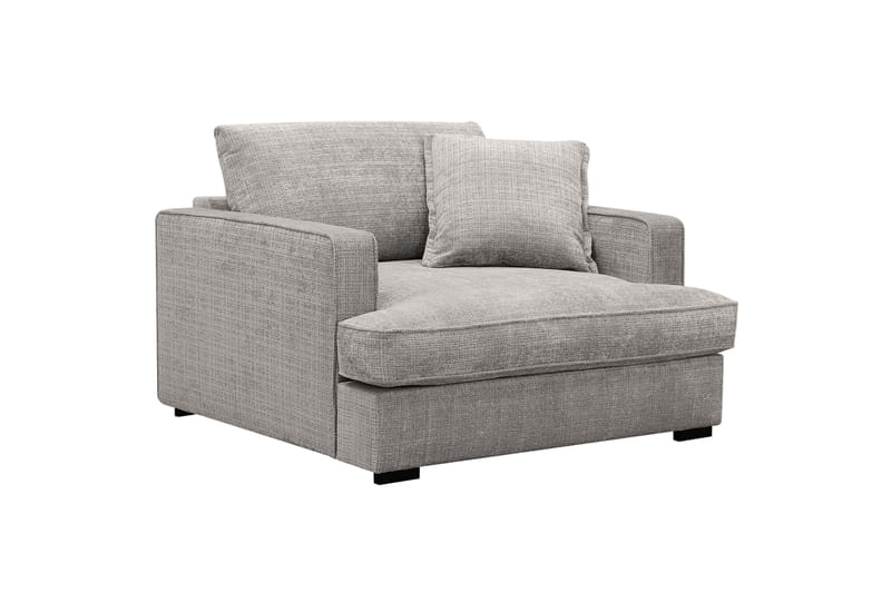 Rossita lyx Ekstra dyp Lenestol - Lysegrå Chenille - Møbler - Stoler & lenestoler - Lenestoler