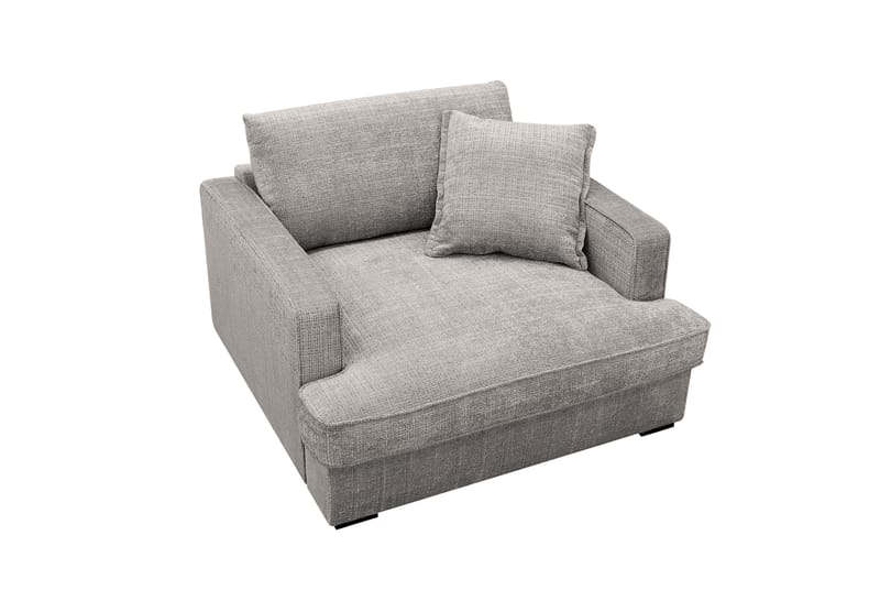 Rossita lyx Ekstra dyp Lenestol - Lysegrå Chenille - Møbler - Stoler & lenestoler - Lenestoler