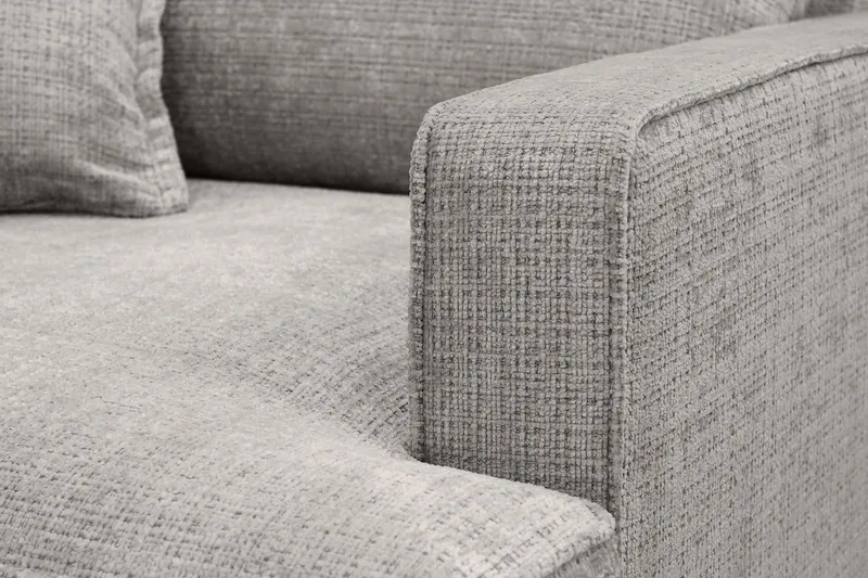 Rossita lyx Ekstra dyp Lenestol - Lysegrå Chenille - Møbler - Stoler & lenestoler - Lenestoler