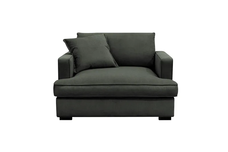 Rossita lyx Ekstra dyp Lenestol - Mørk grønn Kordfløyel - Møbler - Stoler & lenestoler - Lenestoler