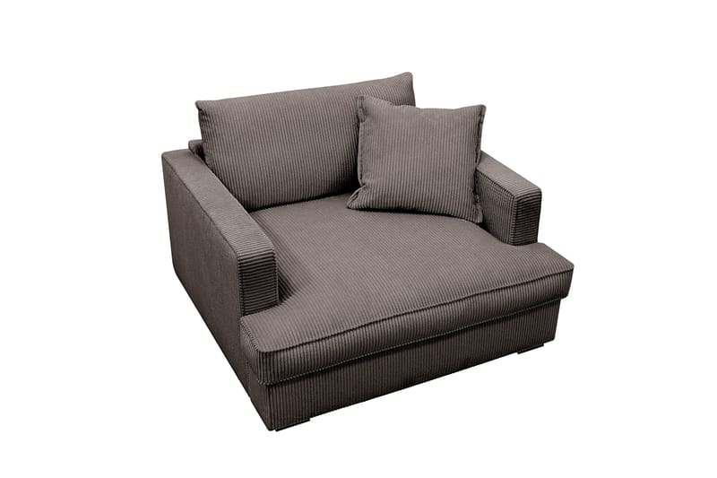 Rossita lyx Ekstra dyp Lenestol - Mørkegrå Kordfløyel - Møbler - Stoler & lenestoler - Lenestoler