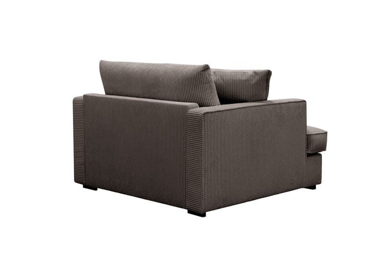 Rossita lyx Ekstra dyp Lenestol - Mørkegrå Kordfløyel - Møbler - Stoler & lenestoler - Lenestoler