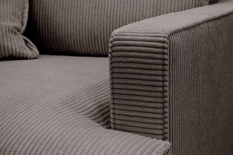 Rossita lyx Ekstra dyp Lenestol - Mørkegrå Kordfløyel - Møbler - Stoler & lenestoler - Lenestoler