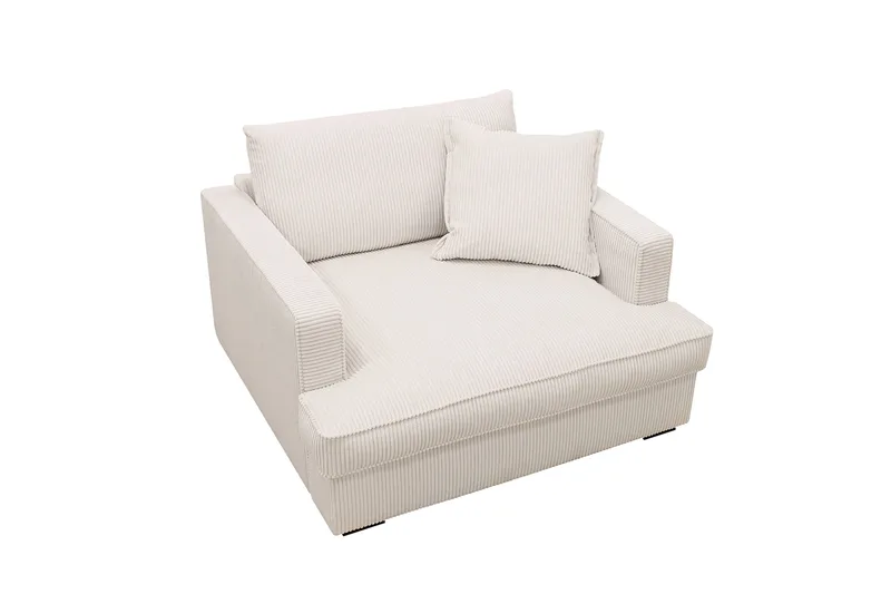 Rossita lyx Ekstra dyp Lenestol - Offwhite - Møbler - Stoler & lenestoler - Lenestoler