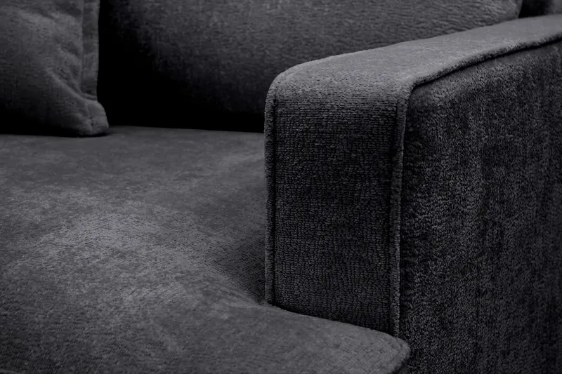 Rossita lyx Ekstra dyp Lenestol - Svart Chenille - Møbler - Stoler & lenestoler - Lenestoler