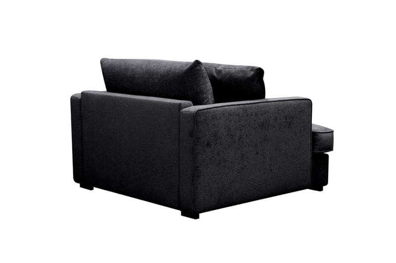 Rossita lyx Ekstra dyp Lenestol - Svart Chenille - Møbler - Stoler & lenestoler - Lenestoler