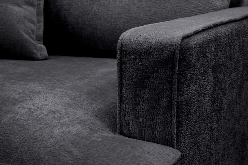 Rossita lyx Ekstra dyp Lenestol - Svart Chenille - Møbler - Stoler & lenestoler - Lenestoler