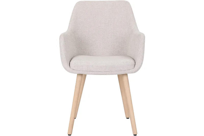 Rumba Armlenestol - Beige - Møbler - Stoler & lenestoler - Spisestuestoler & kjøkkenstoler