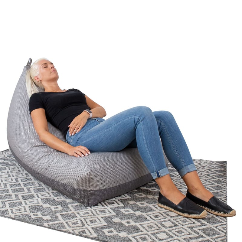 Sakkose Sundal-Sundal 130x80x20/70 cm - grå - Møbler - Stoler & lenestoler - Sittesekk & sakkosekk