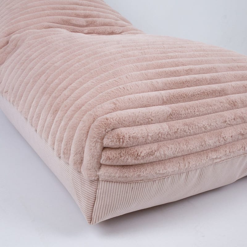 Sakkose Tovin 130x80x20/70 cm - lyserosa - Møbler - Stoler & lenestoler - Sittesekk & sakkosekk
