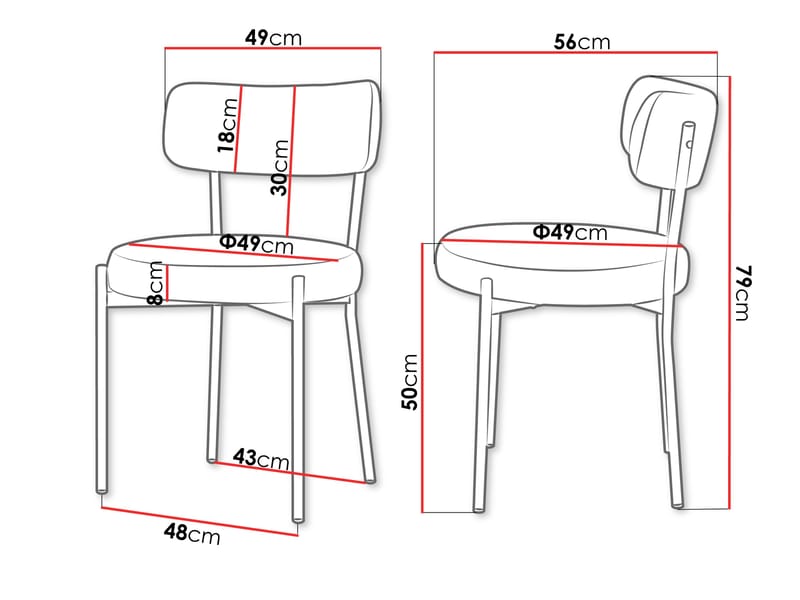 Salvenn Spisestol 2-pakning - Beige - Møbler - Stoler & lenestoler - Spisestuestoler & kjøkkenstoler