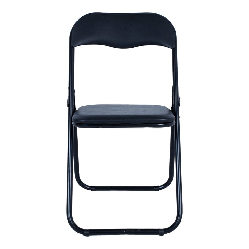 Sammenleggbar stol HOME4YOU Caterina svart/PVC - Svart - Møbler - Stoler & lenestoler - Klappstol & stablingsbare stoler