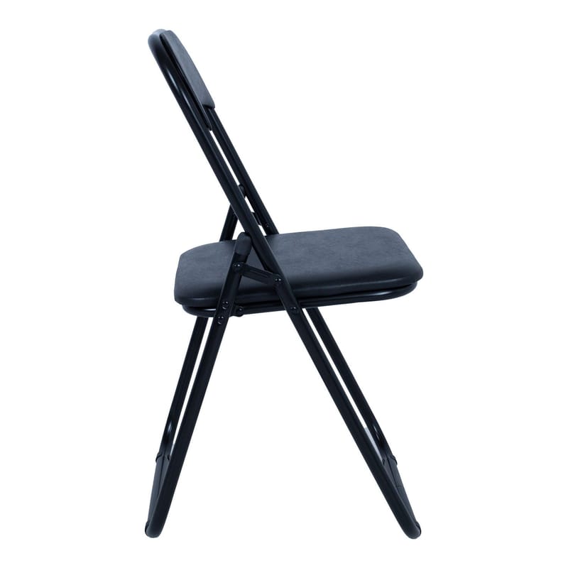 Sammenleggbar stol HOME4YOU Caterina svart/PVC - Svart - Møbler - Stoler & lenestoler - Klappstol & stablingsbare stoler