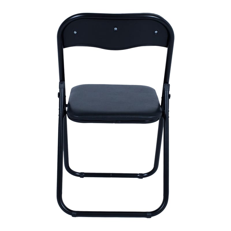 Sammenleggbar stol HOME4YOU Caterina svart/PVC - Svart - Møbler - Stoler & lenestoler - Klappstol & stablingsbare stoler