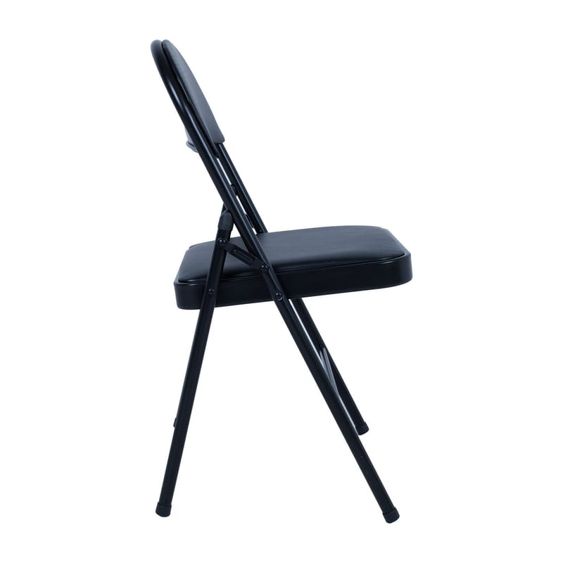 Sammenleggbar stol HOME4YOU Piknik Svart/PU - svart - Møbler - Stoler & lenestoler - Klappstol & stablingsbare stoler