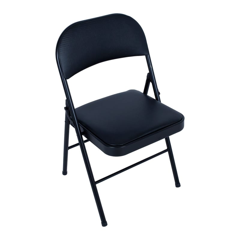 Sammenleggbar stol HOME4YOU Piknik Svart/PU - svart - Møbler - Stoler & lenestoler - Klappstol & stablingsbare stoler