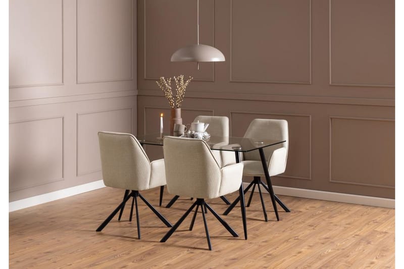 Sapana Lenestol - Beige - Møbler - Stoler & lenestoler - Spisestuestoler & kjøkkenstoler