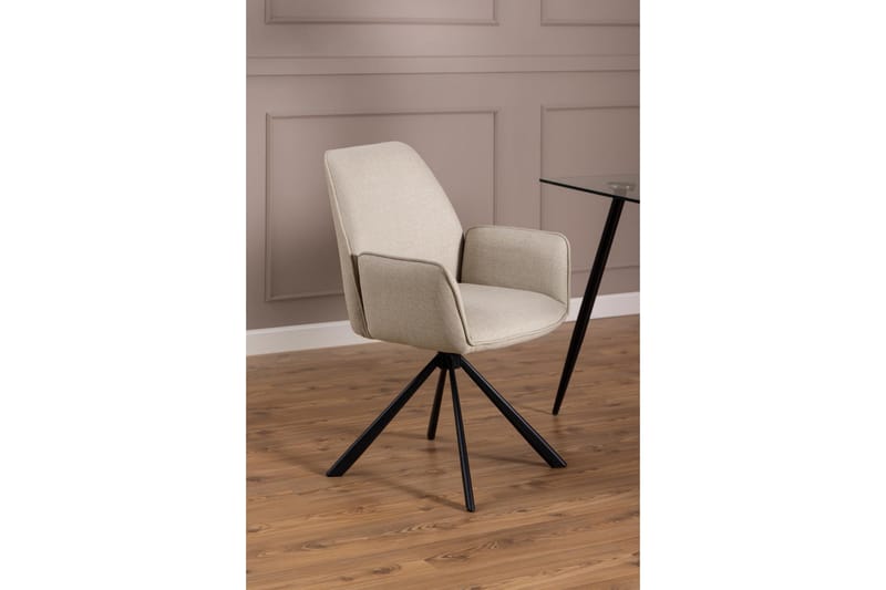Sapana Lenestol - Beige - Møbler - Stoler & lenestoler - Spisestuestoler & kjøkkenstoler